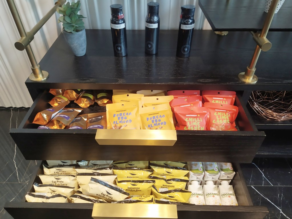 Snacks to choose from while staying at Outpost Hotel Sentosa