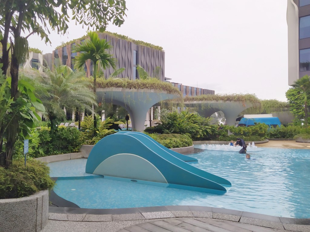 Children's Play Pool  with water slide at Outpost Hotel Sentosa Review