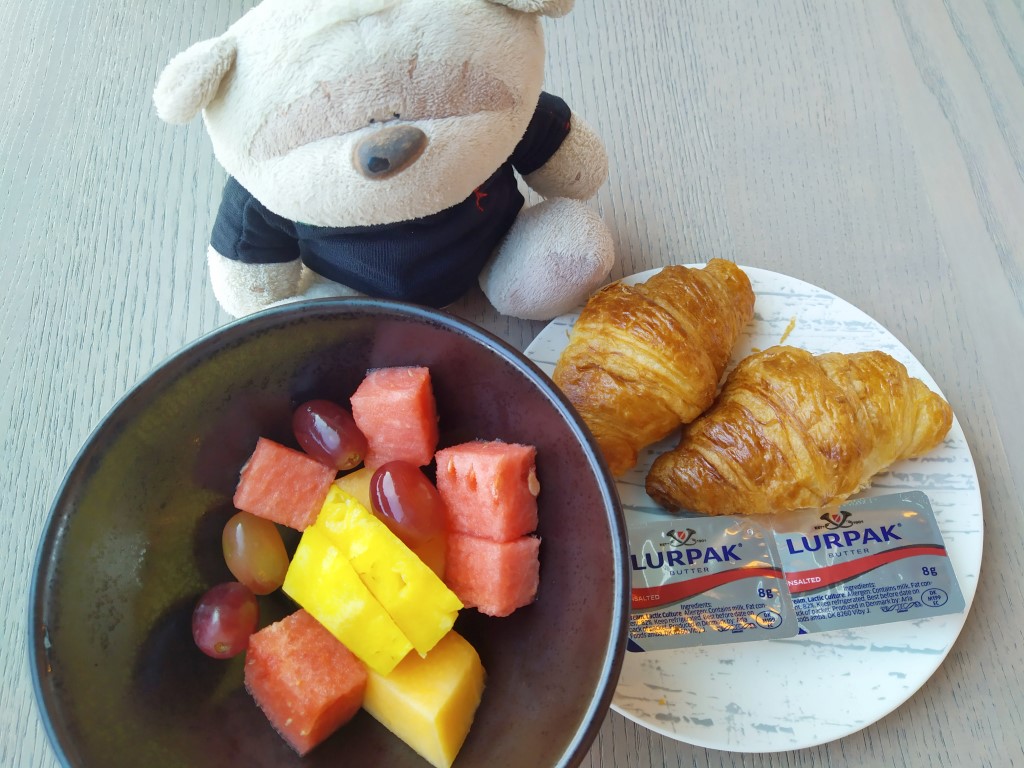 Croissant and Fruit Bowls from Sol & Ora Breakfast Outpost Hotel Sentosa Review