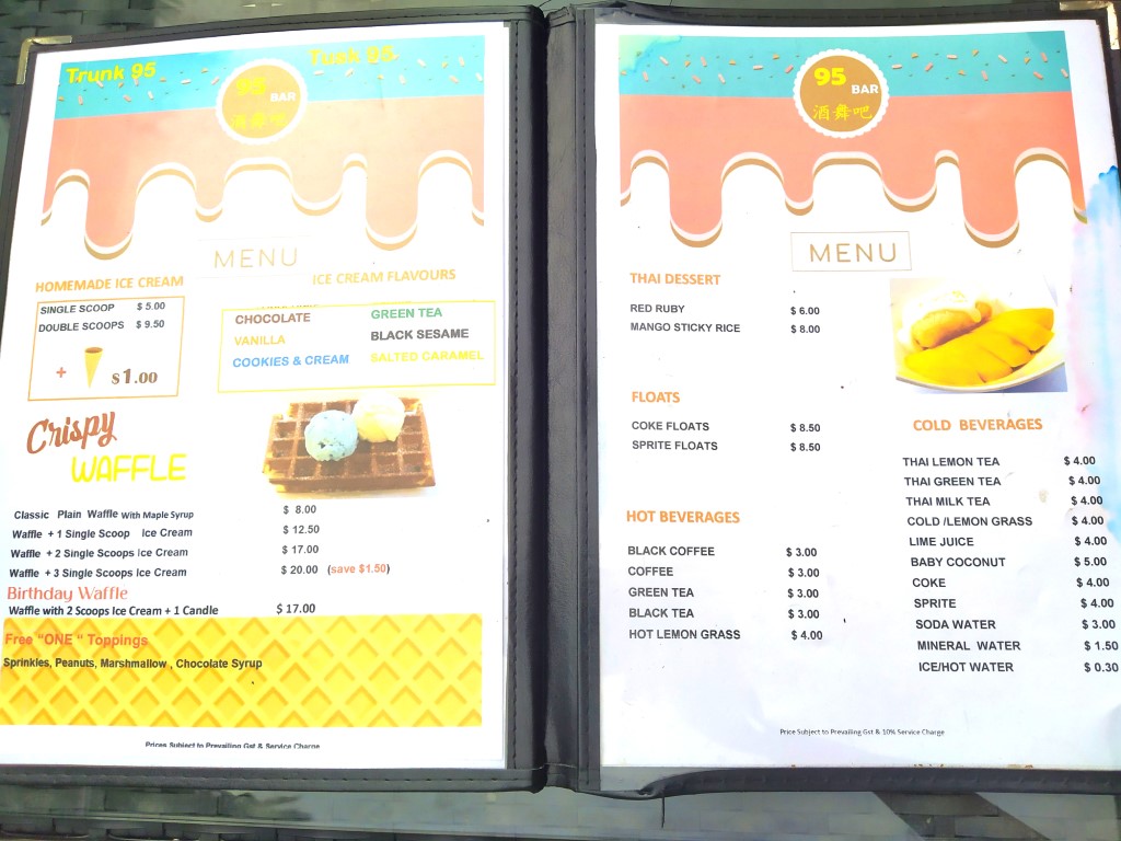 Trunk 95 at Bay Seaside Thai Cuisine Menu - Beverages and Desserts