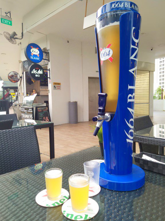 Trunk 95 at Bay Seaside Thai Cuisine Punggol Settlement Review - 
Kronenbourg 1664 Blanc 3L Draft Beer Tower at $58++