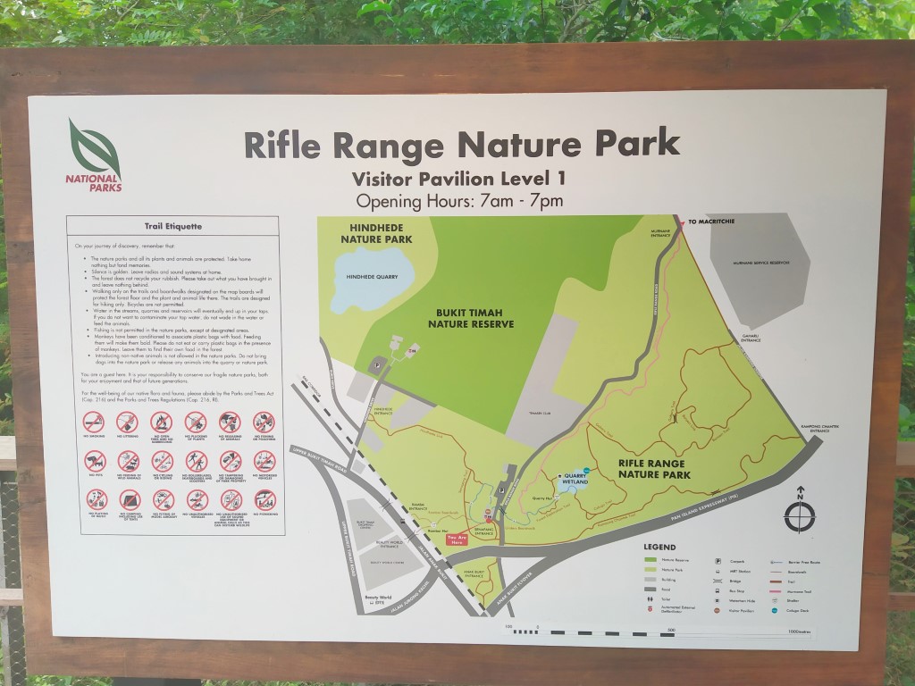 Map of Rifle Range Nature Park