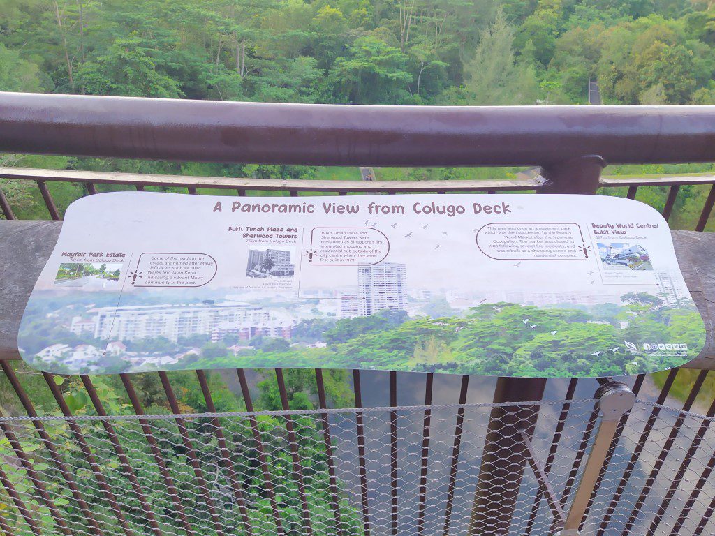 Panoramic View from Colugo Deck Rifle Range Nature Park (Mayfair Park Estate, Bukit Timah Plaza and Sherwood Towers, Beauty World Centre/Bukit View)