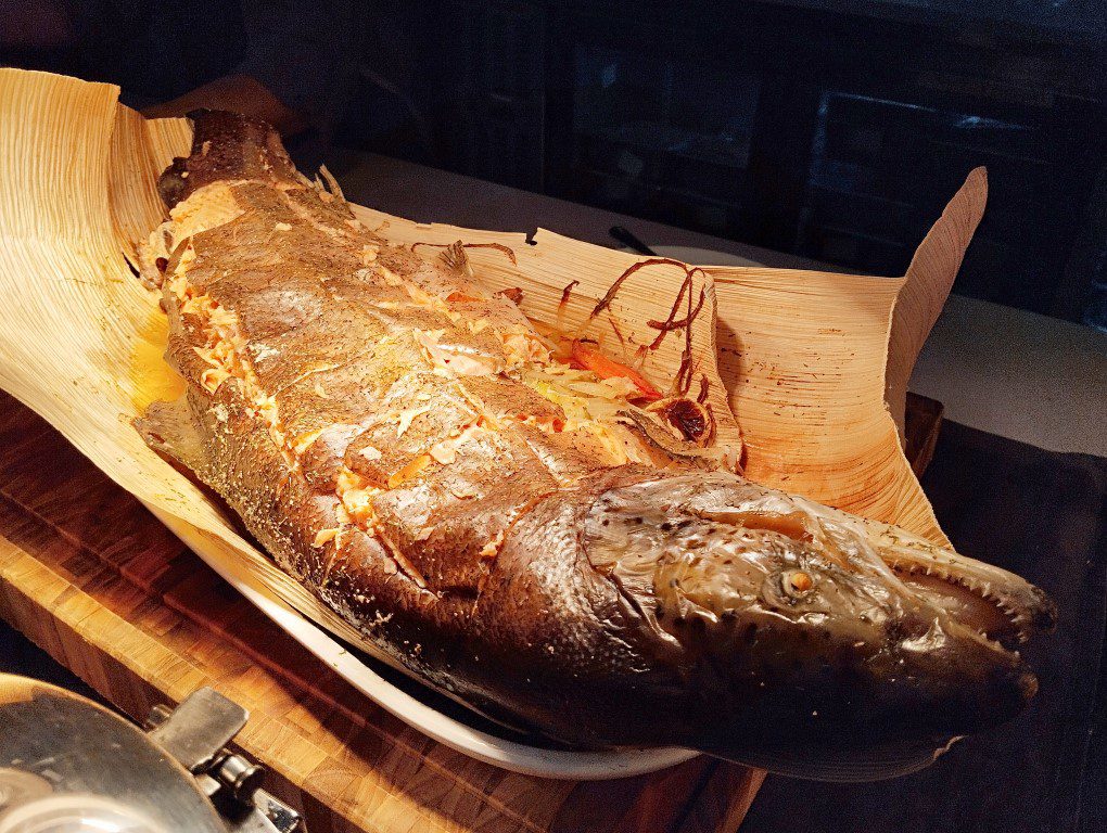 CARVING STATION - Whole Baked Salmon Clove Buffet Swissotel The Stamford