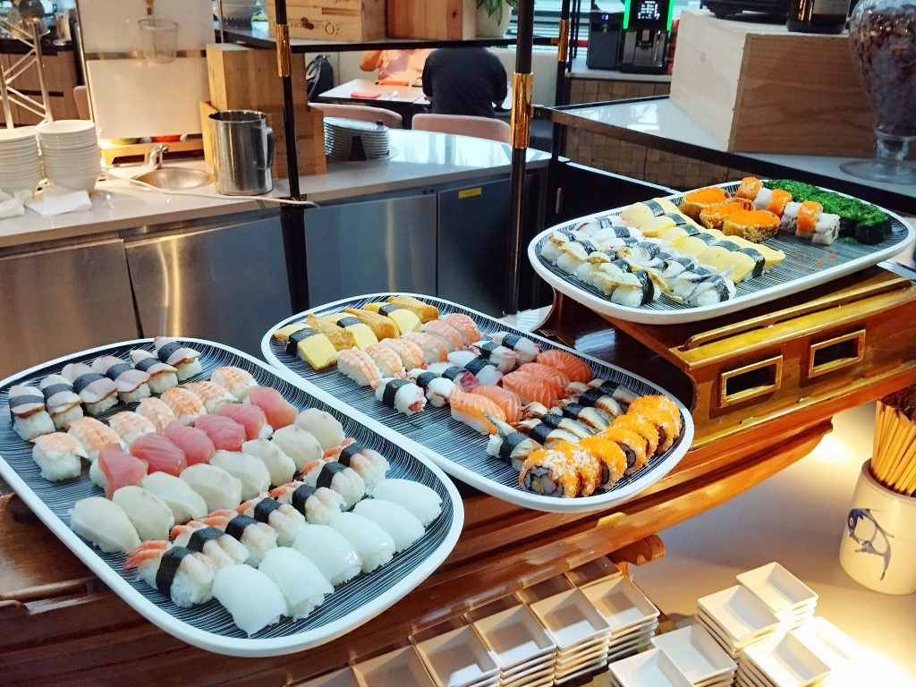 Sushi Selection at Clove International Buffet Swissotel The Stamford