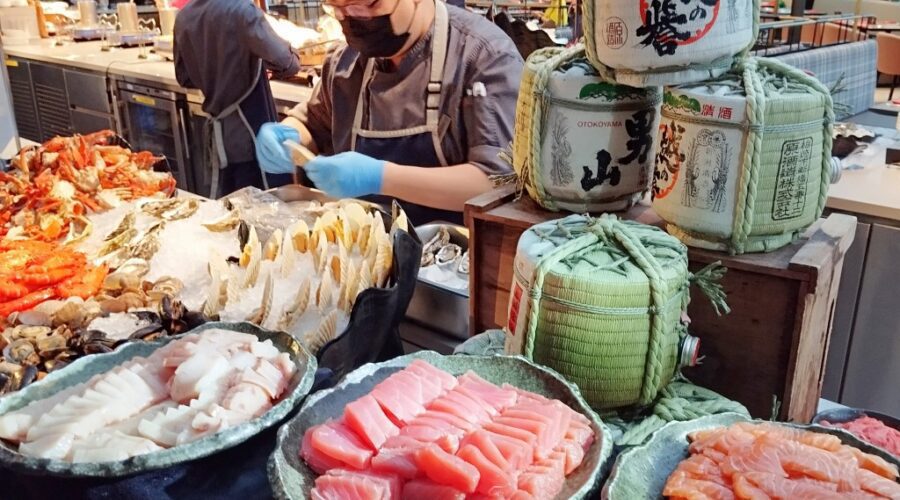 Sashimi at Clove International Buffet Swissotel The Stamford