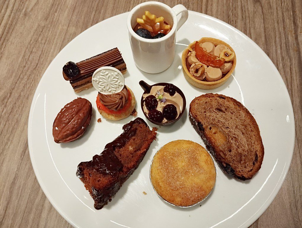 Dessert selection at Clove Swissotel The Stamford