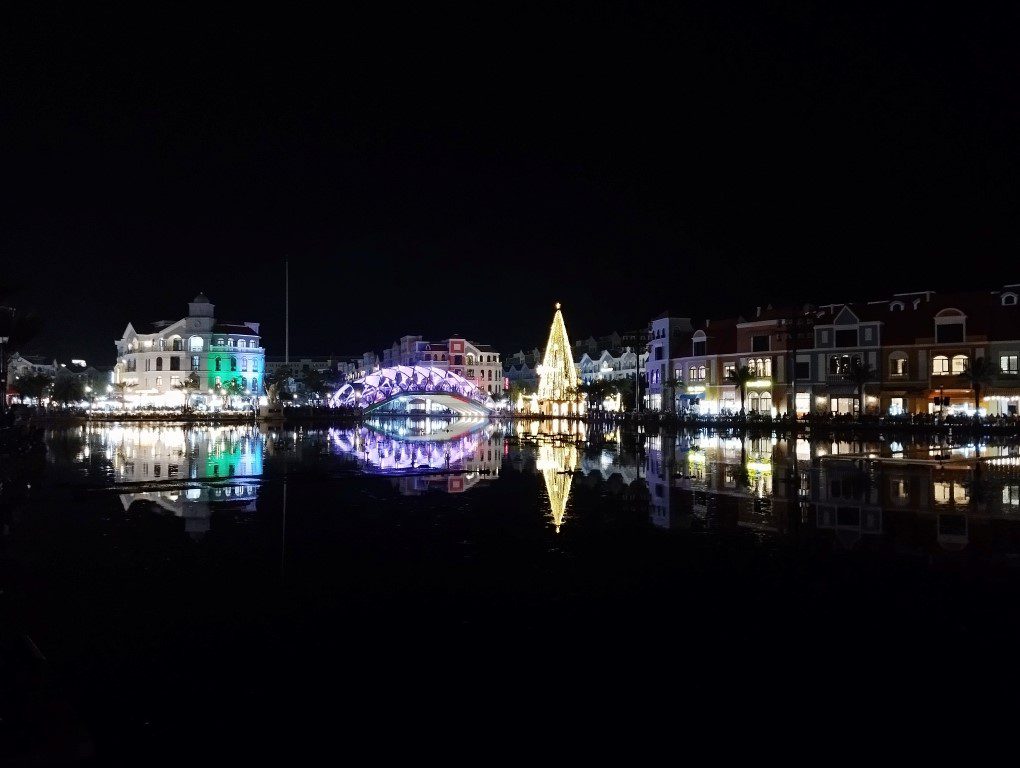 View of Venice River and Bridge from St. Marks Square Grand World Phu Quoc