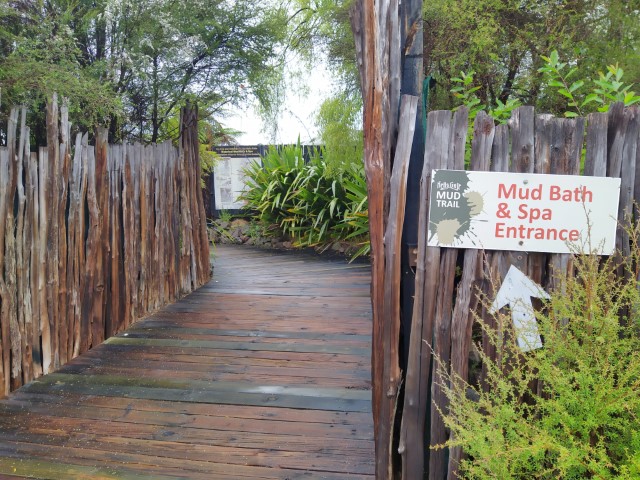 Mud Bath and Spa Entrance at Hell's Gate Rotorua New Zealand