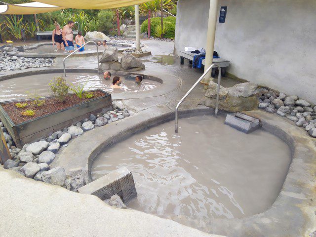 Hell's Gate Mud Spa Mud Pool and Outdoor Shower Facilities at Hell's Gate (at the back of this photo)