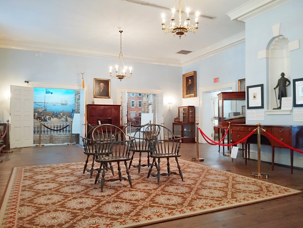 Second level of The Old Exchange Charleston