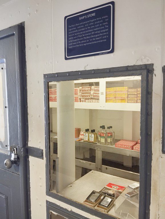 Ship's Store of USS Laffey at Patriots Point Naval & Maritime Museum