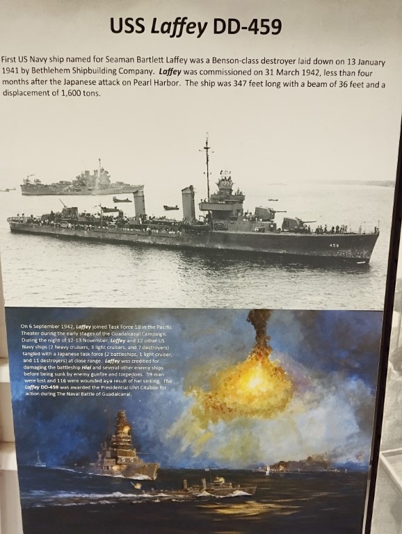 History of USS Laffey (DD-459) at Patriots Point Naval and Maritime Museum