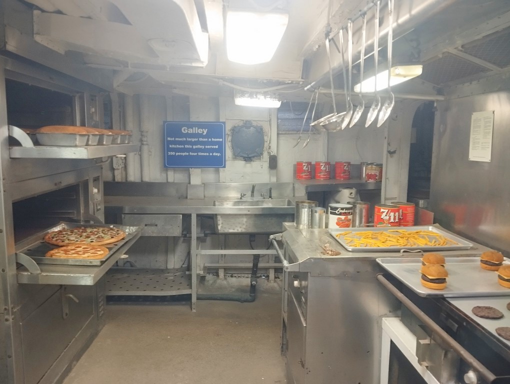 Galley of USS Laffey at Patriots Point Naval & Maritime Museum