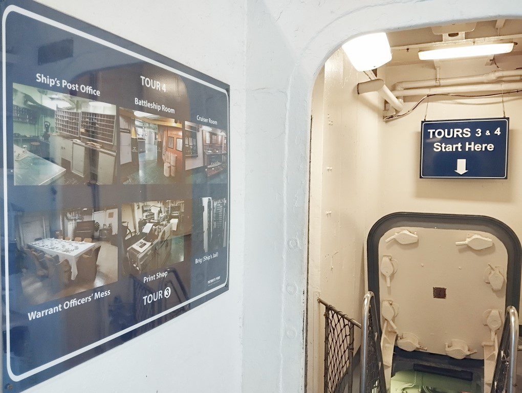 USS Yorktown Patriots Point Museum Tour 3/4 - Battleship Room, Cruiser Room, Warrant Officer's Mess and Ship's Jail