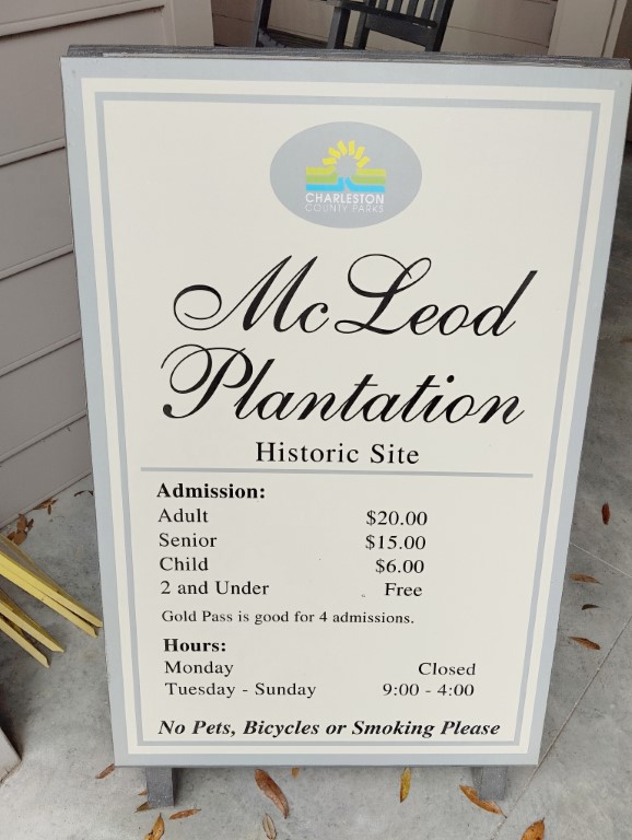 McLeod Plantation Historic Site Admission Fees and Opening Hours