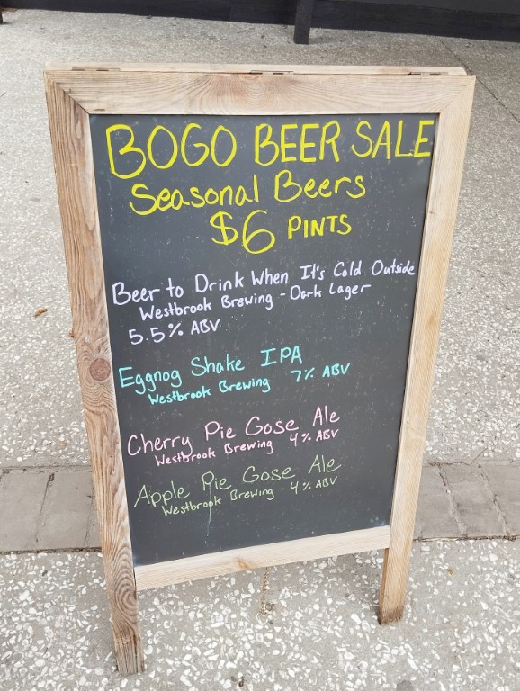 BOGO Beer Sale at Peacock Cafe Charleston Magnolia Plantation
