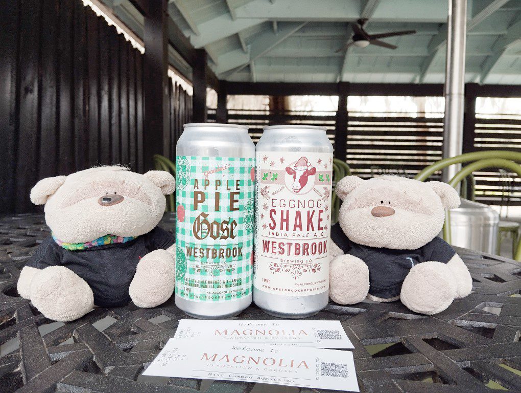 BOGO Beers at Peacock Cafe Magnolia Plantation - Eggnog Shake IPA and Apple Pie Gose Westbrook