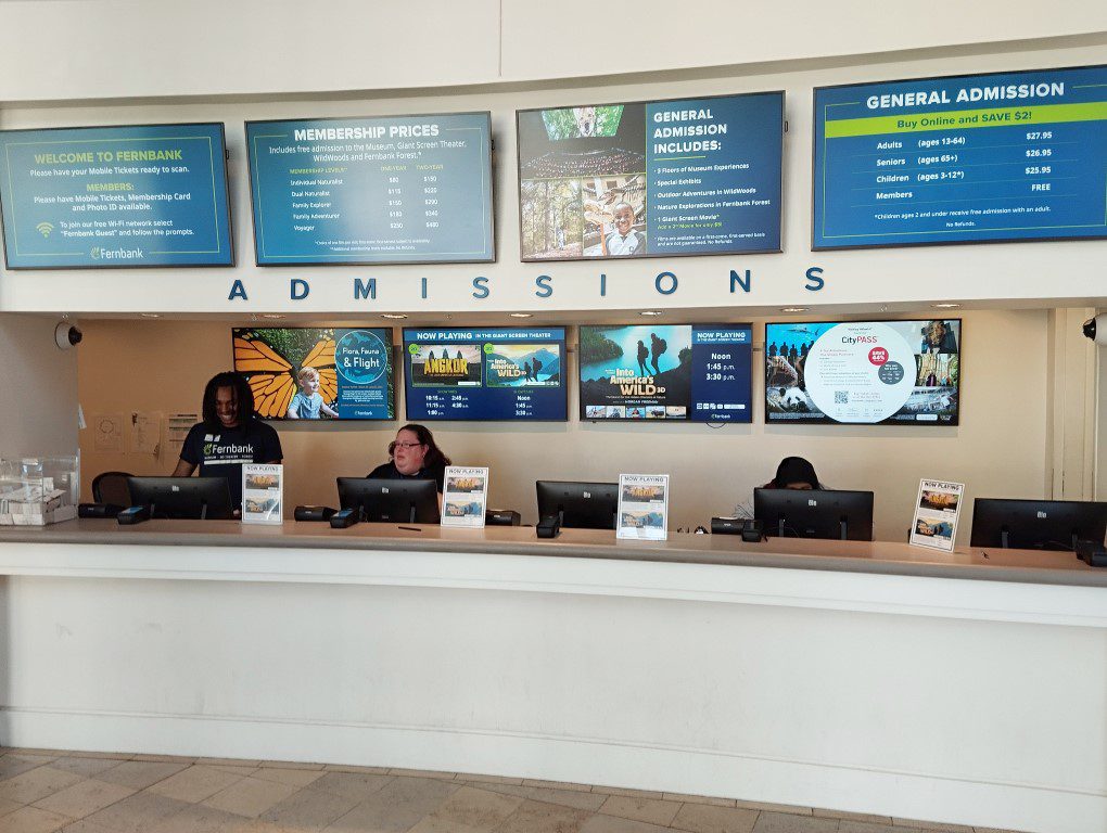 Entrance and ticketing of Fernbank Museum of Natural History Atlanta Georgia