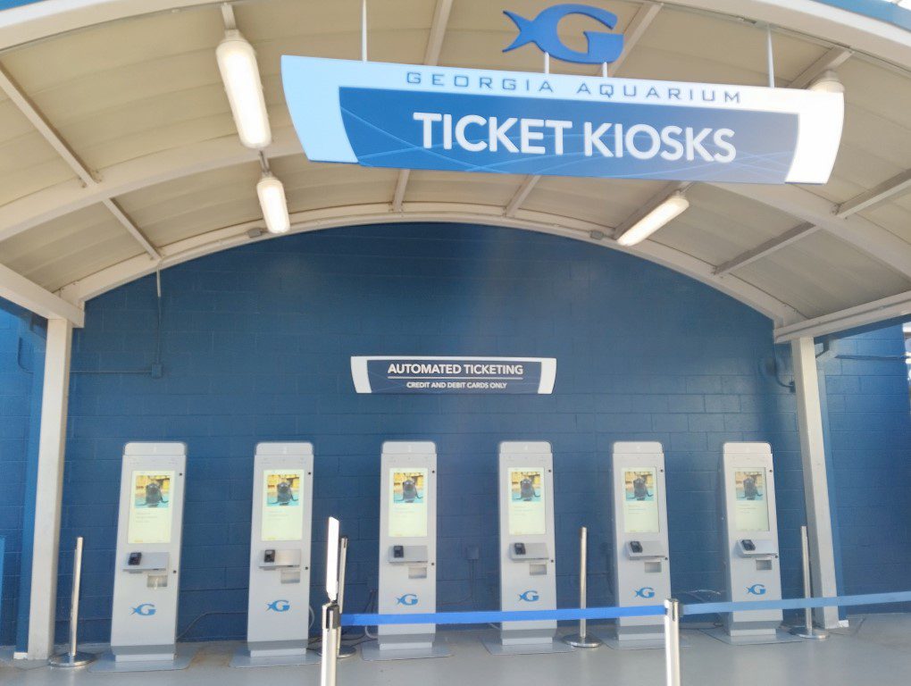 Ticket Kiosks at Georgia Aquarium Atlanta