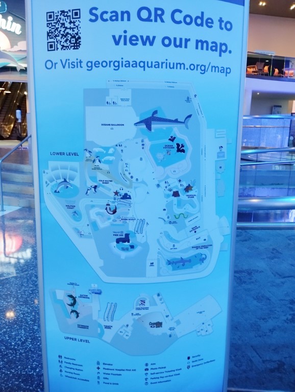 Map of Georgia Aquarium Atlanta