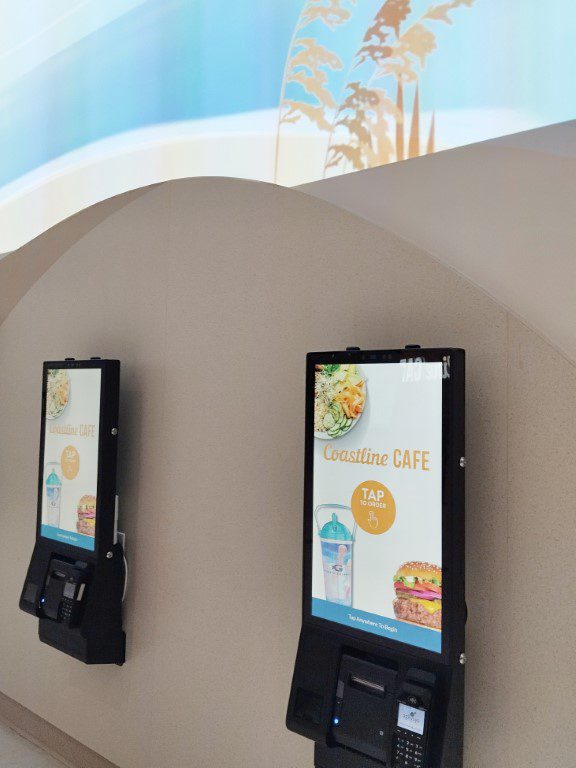 Ordering Machines at Coastline Cafe Georgia Aquarium