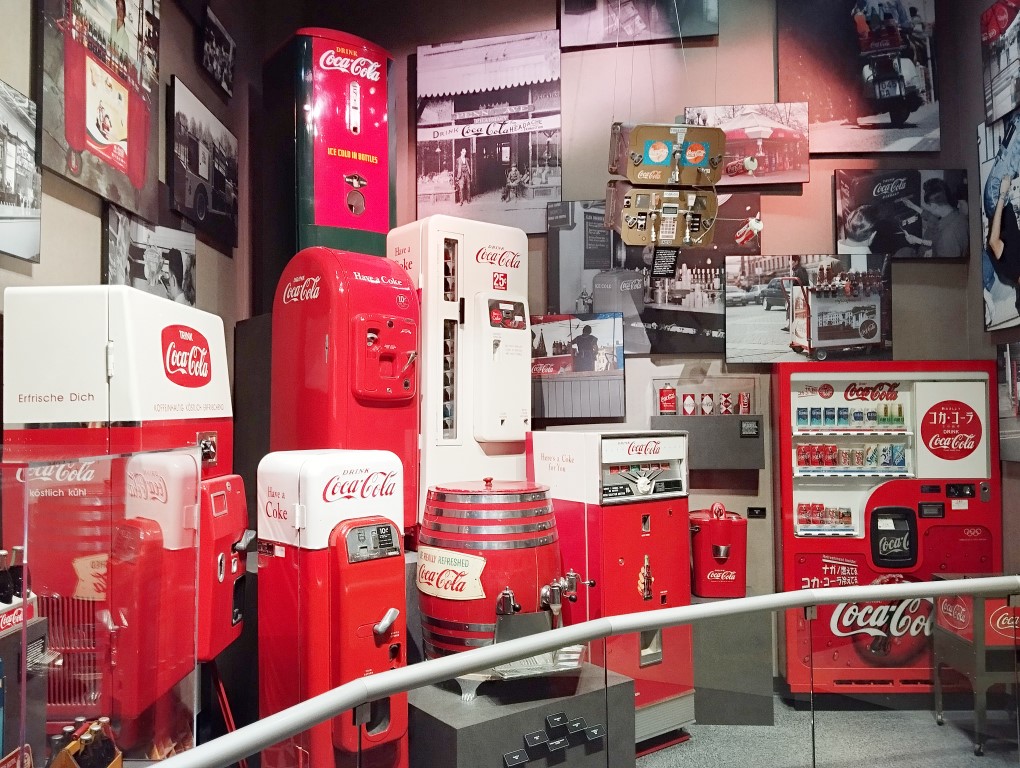 World of Coca-Cola, Coke Dispensing Machines through the years