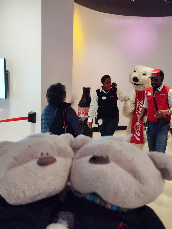 Close up of Coca-Cola Polar Bear at World of Coca-Cola Atlanta Georgia