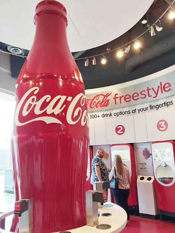 Freestyle machines at Taste It! World of Coca-Cola