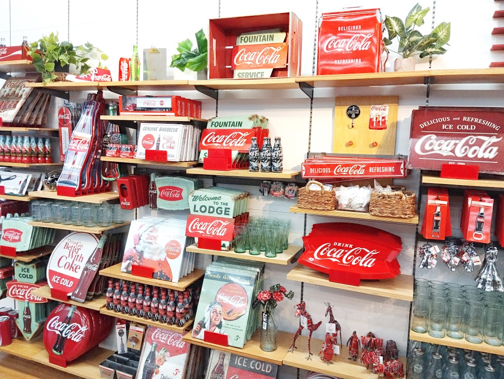 Merchandise at Coca-Cola Store at World of Coca-Cola Atlanta Georgia