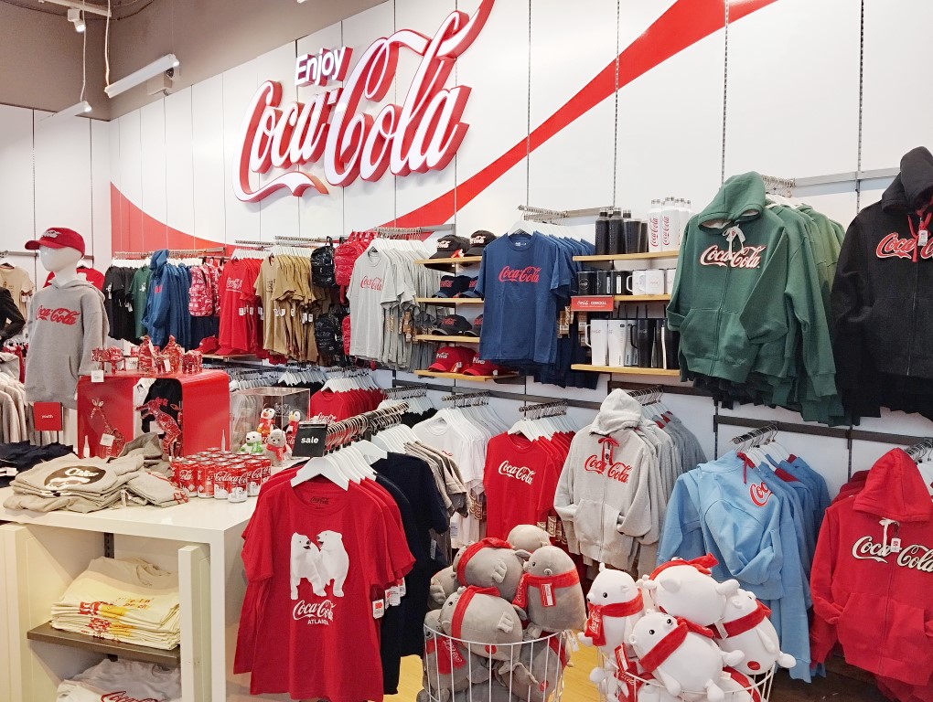 Clothings and apparels at Coca-Cola Store at World of Coca-Cola Atlanta Georgia