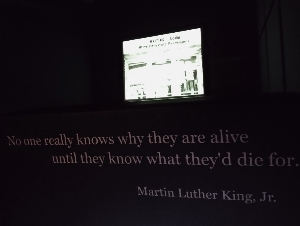 "No one really knows why they are alive until they know what they'd die for." Quote by Martin Luther King Jr at National Center for Civil and Human Rights Atlanta Georgia