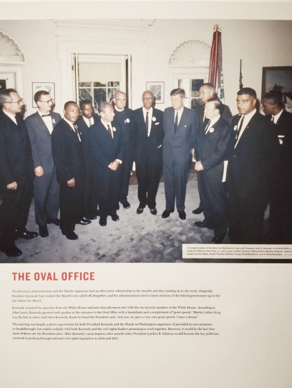 Kennedy Administration and March Organisers at the Oval Office - National Center for Civil and Human Rights Atlanta Georgia