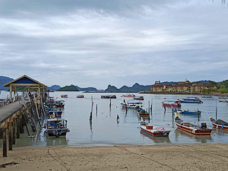 Strolling to the jetty outside of Resorts World Langkawi