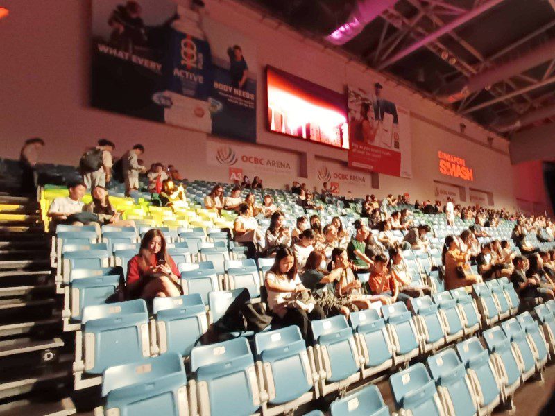 Singapore Smash 2025 Infinity Arena - Our seats at block A2