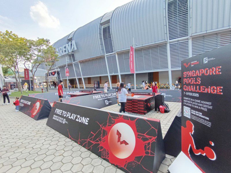 Smash Park during Singapore Smash 2025 - Table Tennis Tables