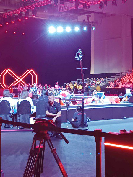 Smash Singapore 2025 Infinity Arena - Our partially blocked view at Block A2 row A