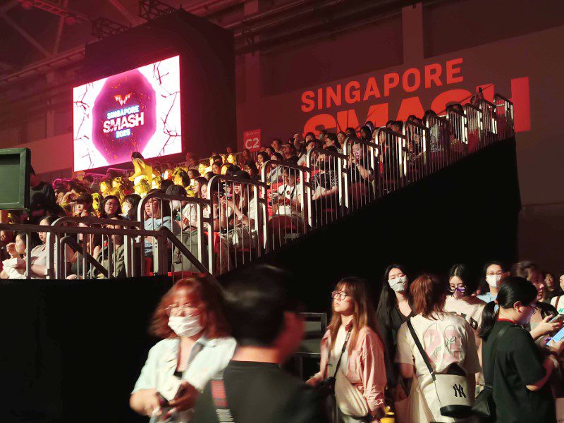 Smash Singapore 2025 Infinity Arena - Block C that has the left to right orientation just behind Smash Lounge Seats